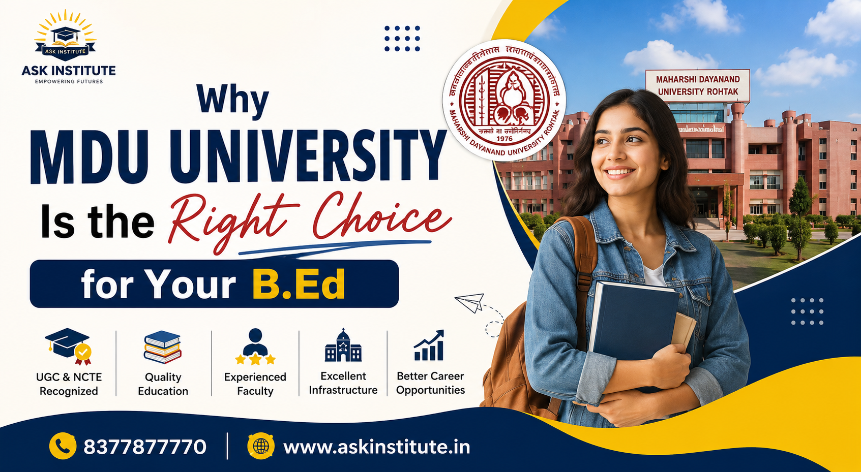 Why Choose MDU University for Your B.Ed